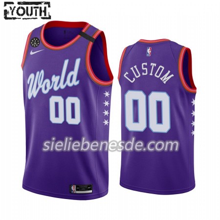 Kinder NBA 2020 Team World Rising Star Trikot Benutzerdefinierte Nike Swingman